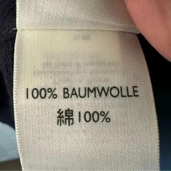 Eddie Bauer men’s Sweater Baumwolle V-neck cable knit navy casual winter layer - Picture 5 of 8